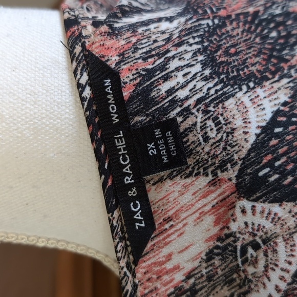 ZAC & RACHEL WOMAN high low swing tunic SZ 2X - Picture 10 of 12